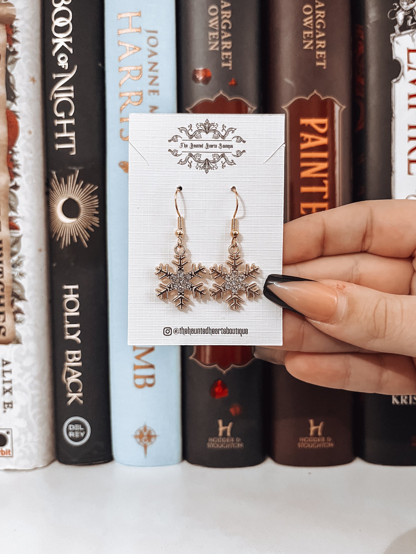 Gold Snowflake Earrings