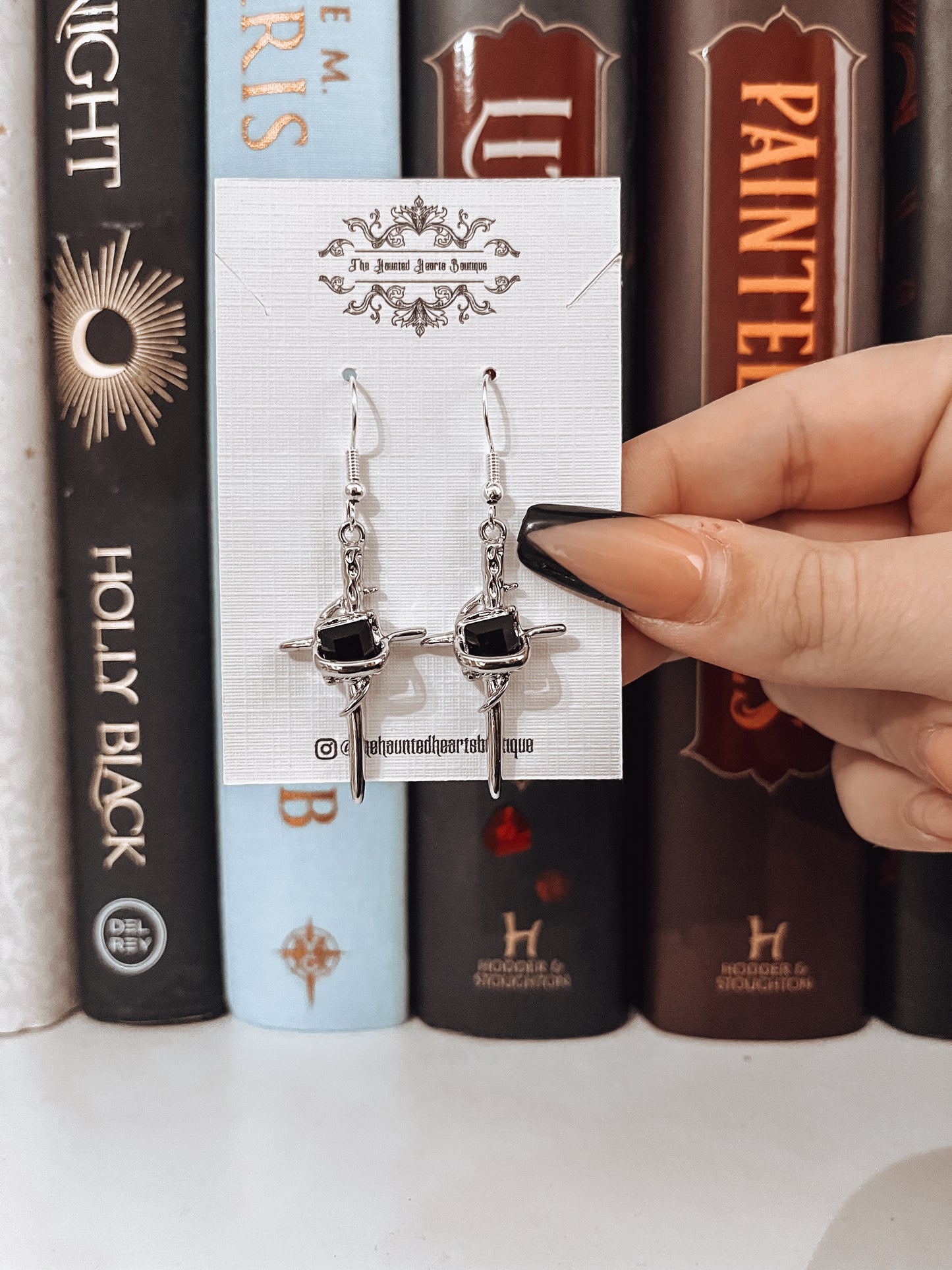 Silver Dagger Earrings